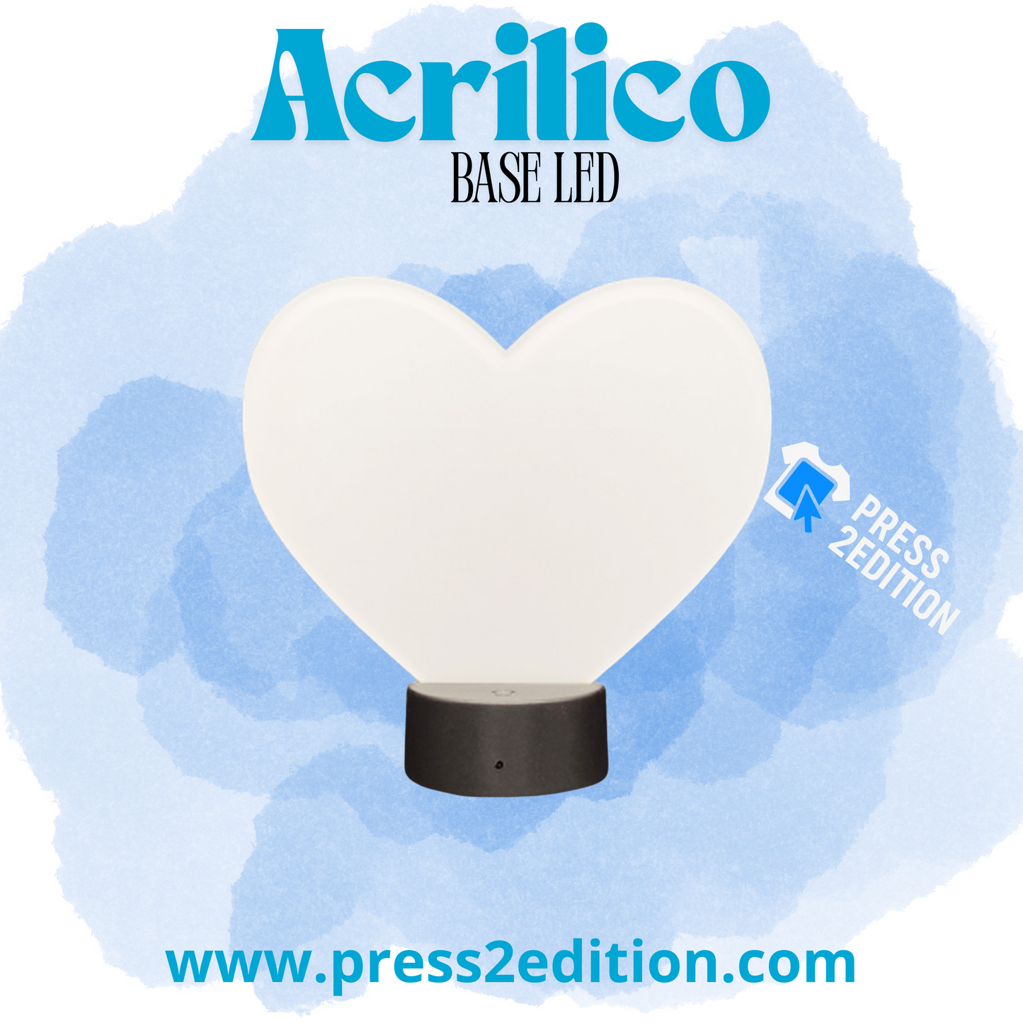 Acrílico base led
