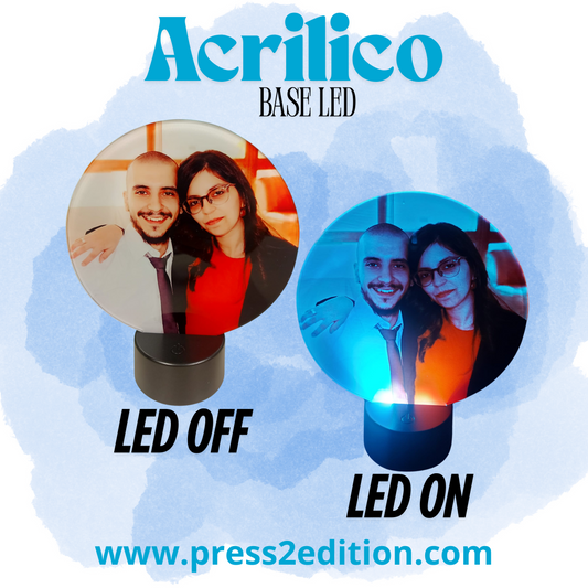 Acrílico base led